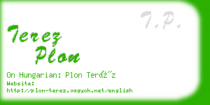 terez plon business card